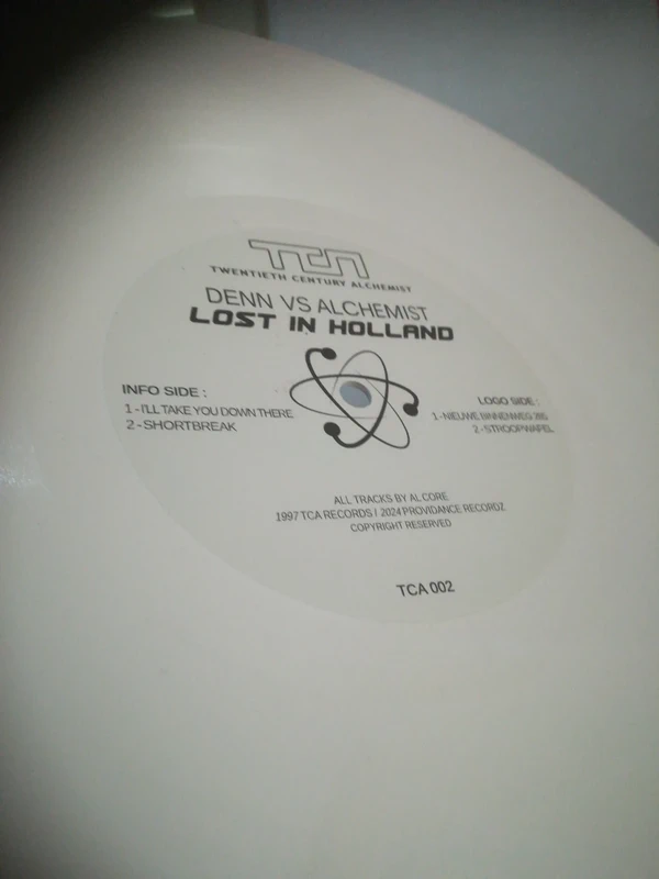 Denn Vs Alchemist - Lost In Holland 12"White Vinyl Oldschool Acid 1996 Hardcore NL