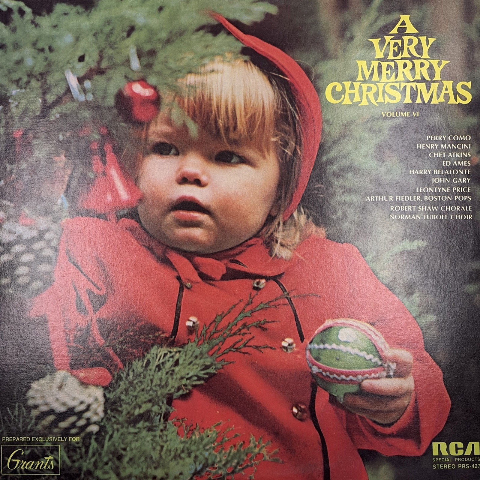 A VERY MERRY CHRISTMAS VOLUME VI [LP] RCA SPECIAL PRODUCTS PRS-427 VG