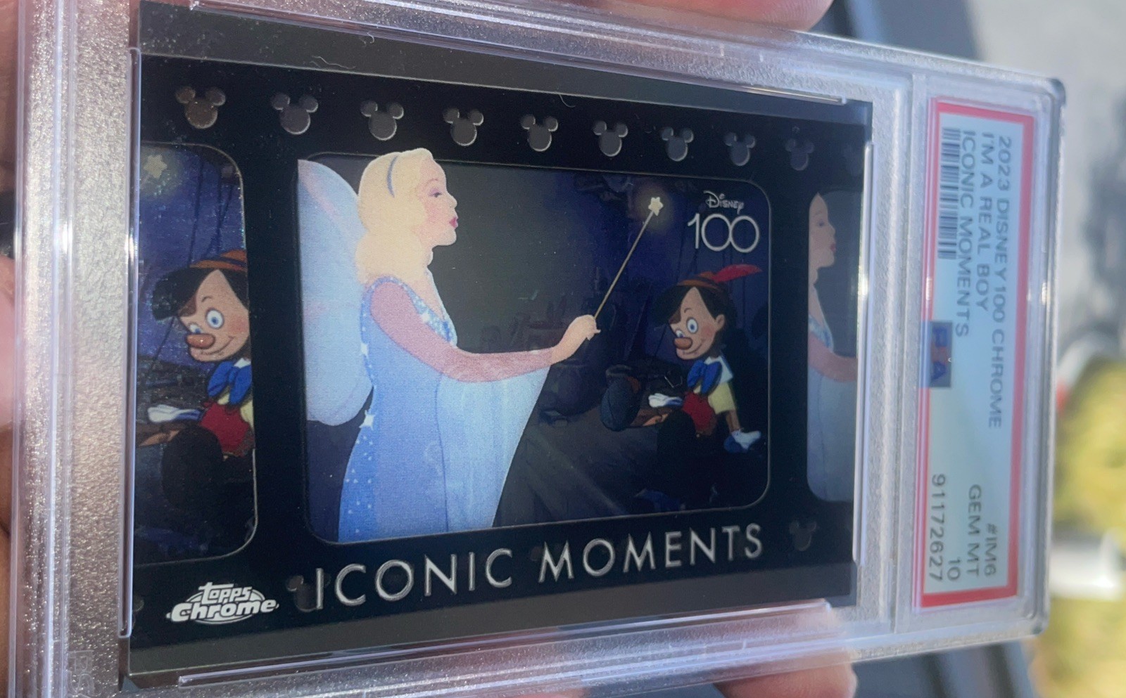 ("Sono un vero ragazzo!") PSA 10 2023 Topps Chrome Disney 100 PINOCCHIO Momenti Iconici