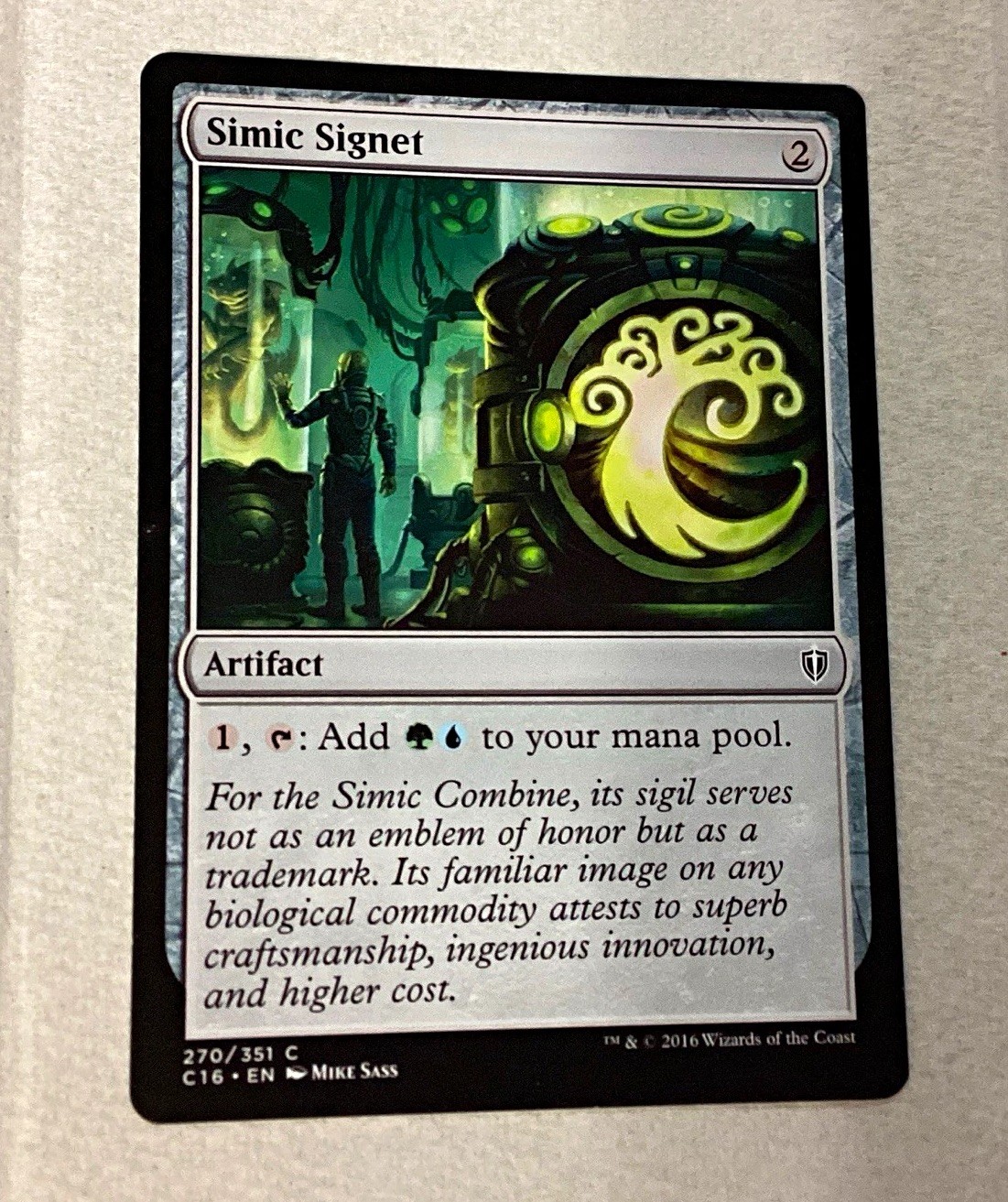 Wizards of the Coast Simic Signet Commander 2016 270/351 Non Comune Regolare IT