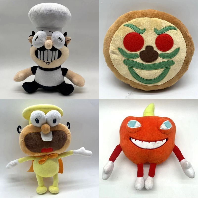 Pizza Tower Peppino Spaghetti Peluche Pepperman Pizzaface Giocattolo per Appassionati di Gioco