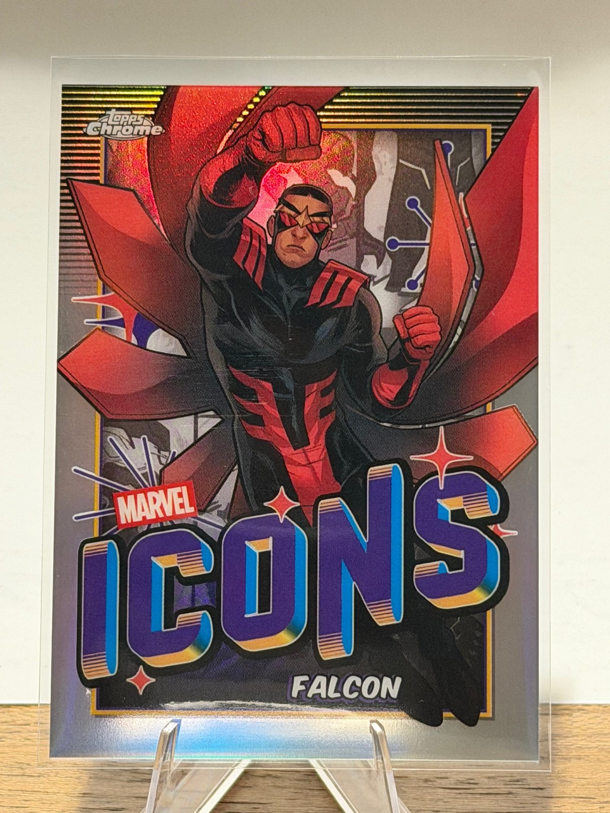 2025 Topps Chrome Marvel #MI-5 Falcon Marvel Icons