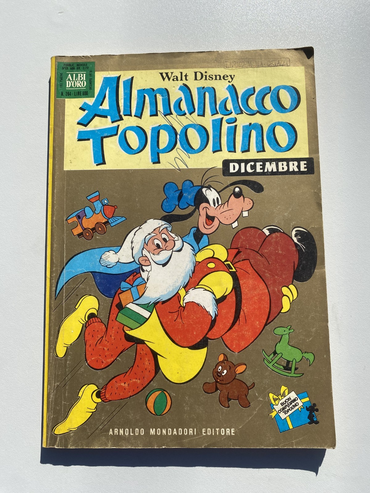 ALMANACCO TOPOLINO N.  264 MONDADORI WALT DISNEY ORIGINALE CON BOLLINO
