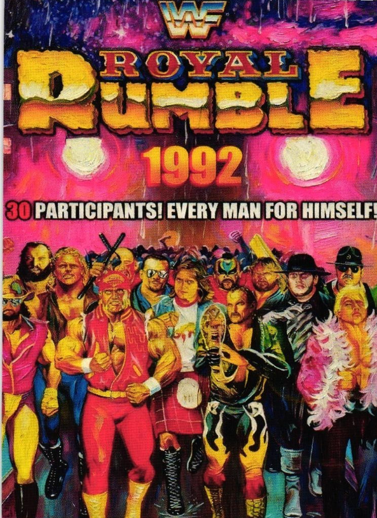 Carta Dipinto Olio 1992 Royal Rumble Artist Firmata Edizione Limitata 1 di 30