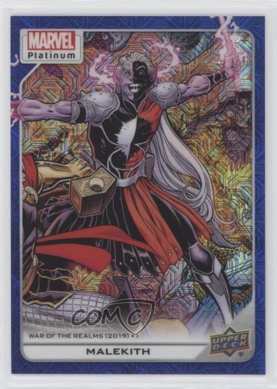 2023 Upper Deck Marvel Platinum High Series Blue Traxx /499 Malekith #136 10no