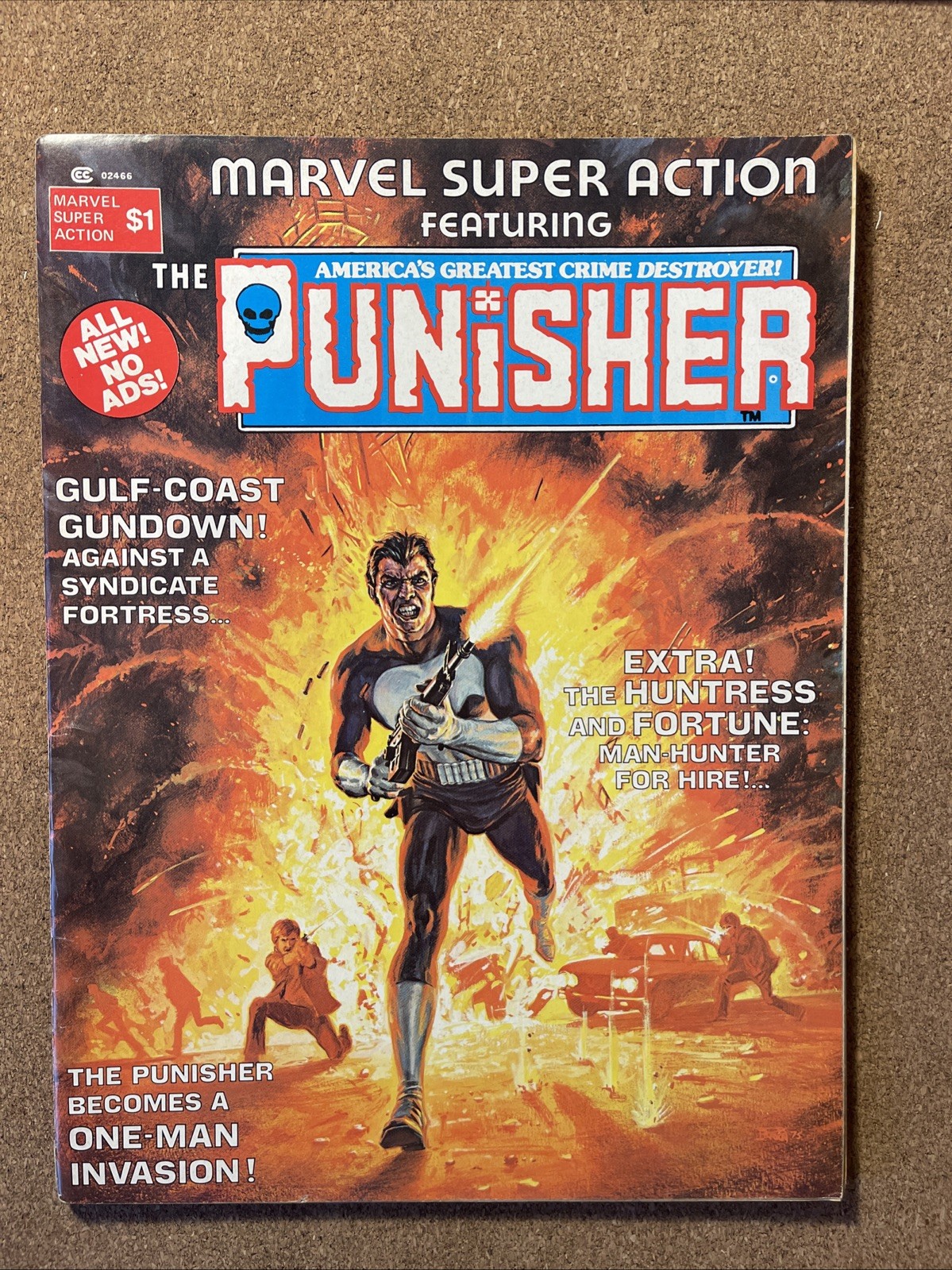 Marvel Super Action The Punisher One-Shot FN+ 1976 B&W Magazine, 1st Weird World