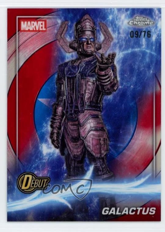 2025 Topps Chrome Marvel Studios Captain America Refractor 9/76 Galactus 1tn7