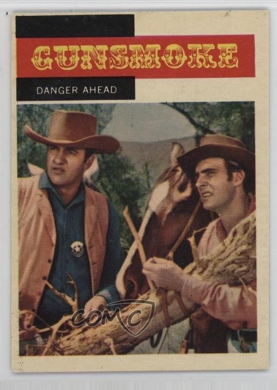 1958 Topps TV Westerns Gunsmoke Danger Ahead #8 1n94