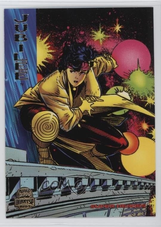 1994 Fleer Marvel Universe Series V Super Heroes Jubilee #104 c2s