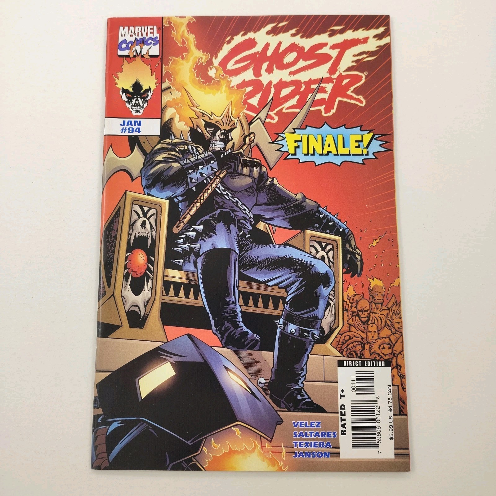 Ghost Rider #94 Finale VF+ Marvel Comics 2007 Velez, Texiera -Acquista 5 ricevi 1 GRATIS