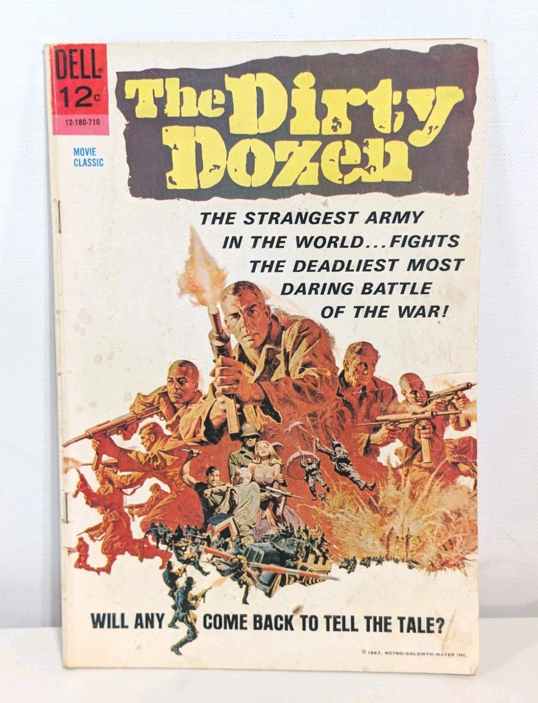 The Dirty Dozen 1967 Dell Comics Book Based On Classic Movie Vintage War Army