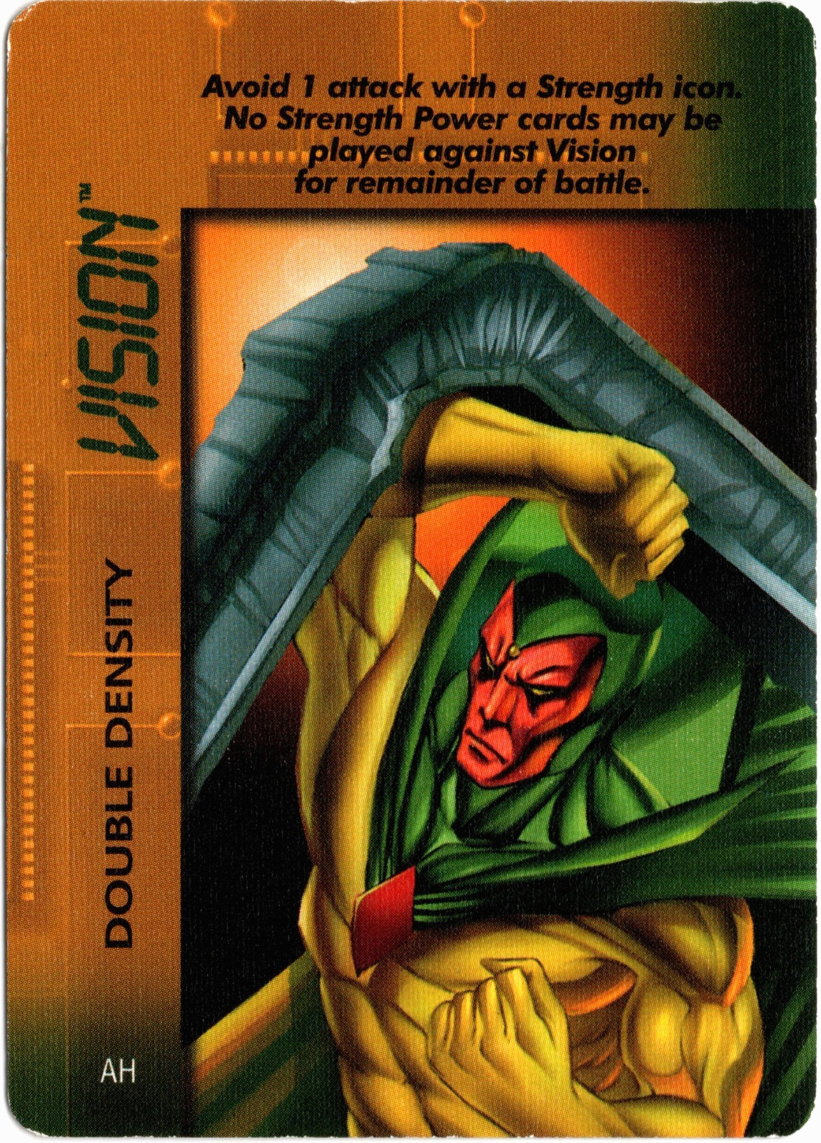 Scheda Visione "Doppia Densità" Marvel TCG Overpower Mission Control 1996