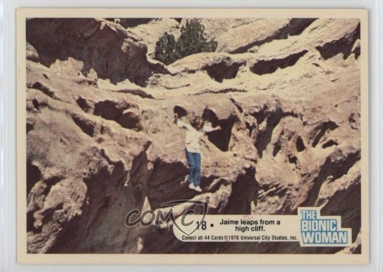 1976 La donna bionica Jaime Sommers Lindsay Wagner salta da un'alta scogliera 1b3b