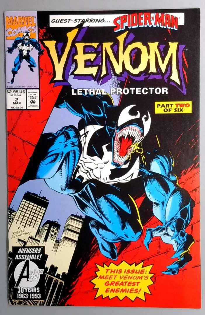 Venom: Lethal Protector #2 NM 1st Appearance of the Jury Marvel 1993