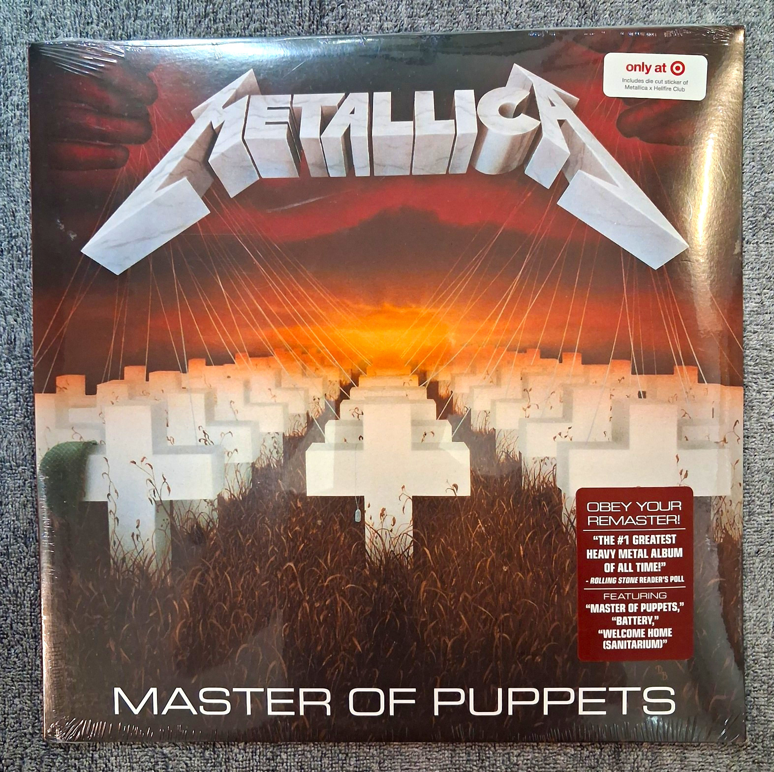 NEW Metallica Master of Puppets Remastered LP Vinyl Blackened 1986 BLCKND005R-1