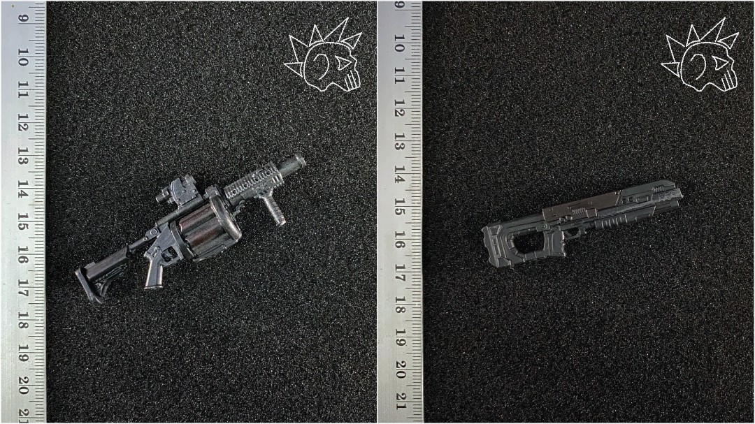 Accessorio action figure personalizzato Ghost M32 GL + set fucile scala 1/12 - CT02