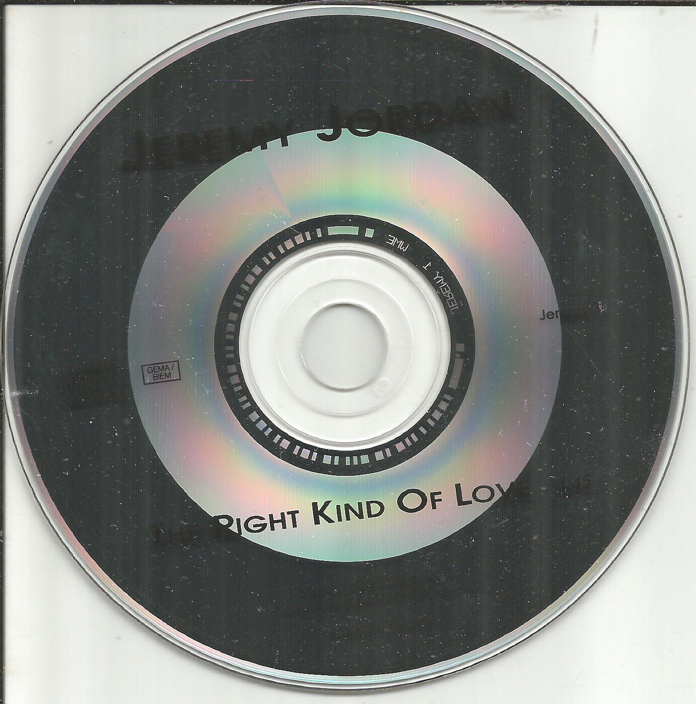 JEREMY JORDAN Right Kind Of Love Europe Made PROMO DJ CD single USA seller 1992