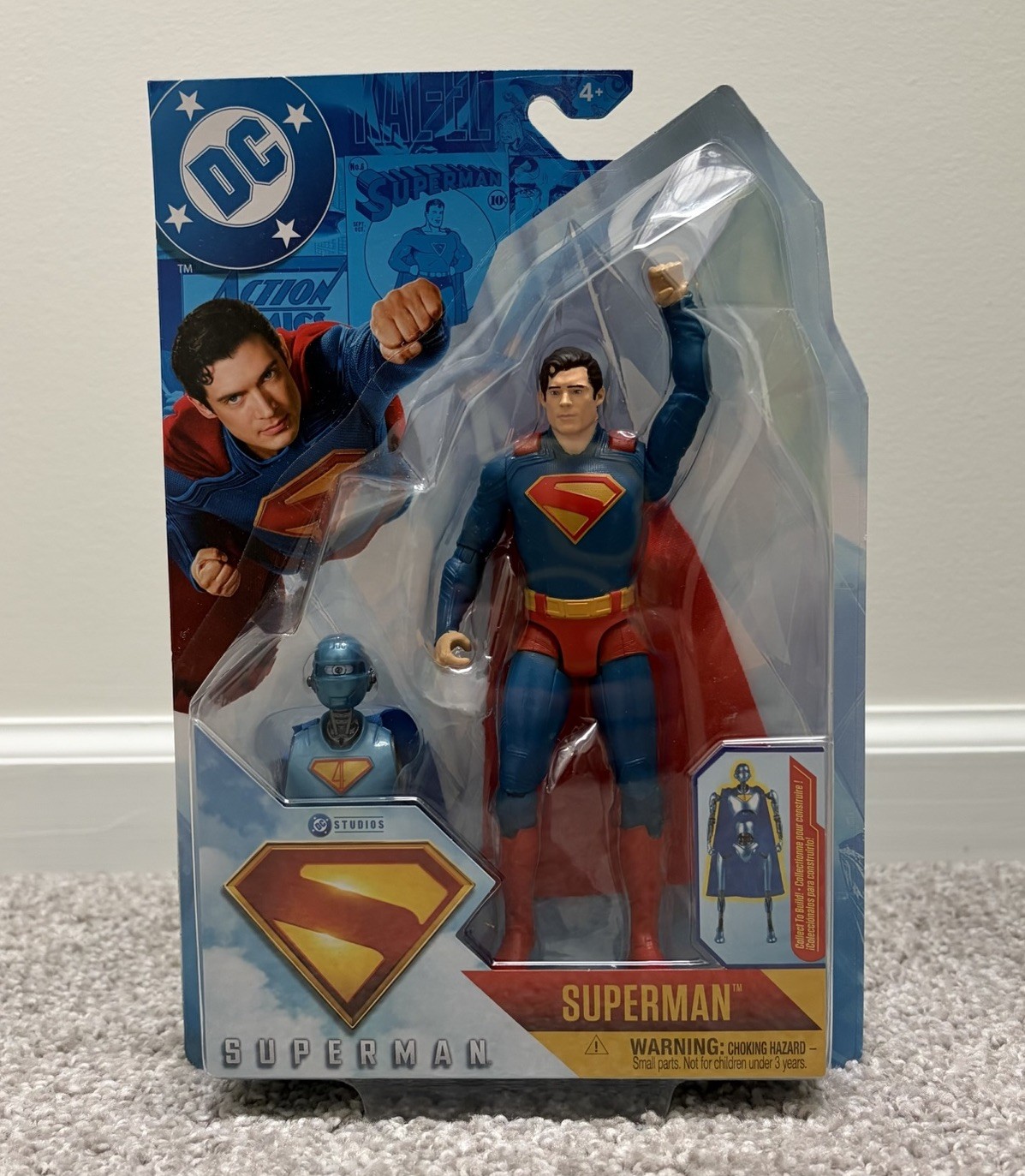 Nuova action figure DC Studios Superman Movie 6 pollici nuova con scatola di Slim Master
