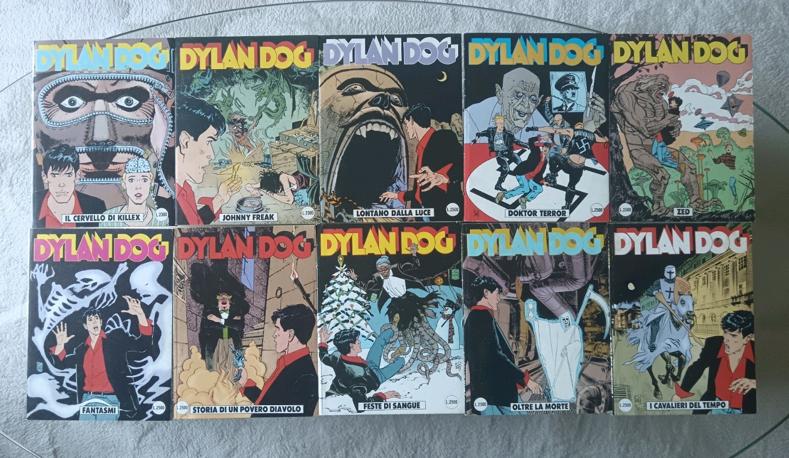 DYLAN DOG LOTTO 10 ALBI COMPLETI DAL 80 AL 89 BONELLI PRIMA EDIZIONE ORIGINALE 