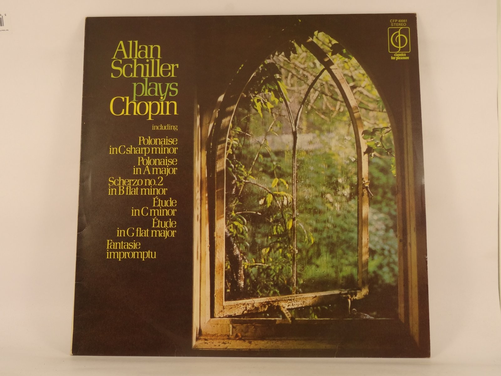 ALLAN SCHILLER CHOPIN RECITAL (425) LP CLASSICS FOR PLEASURE