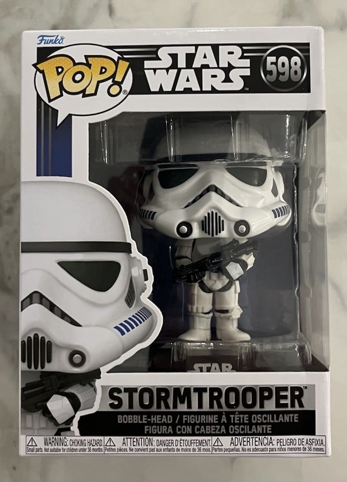 Funko Pop Star Wars Stormtrooper Bobble Head Episodio IV - Una nuova speranza #598 NUOVO