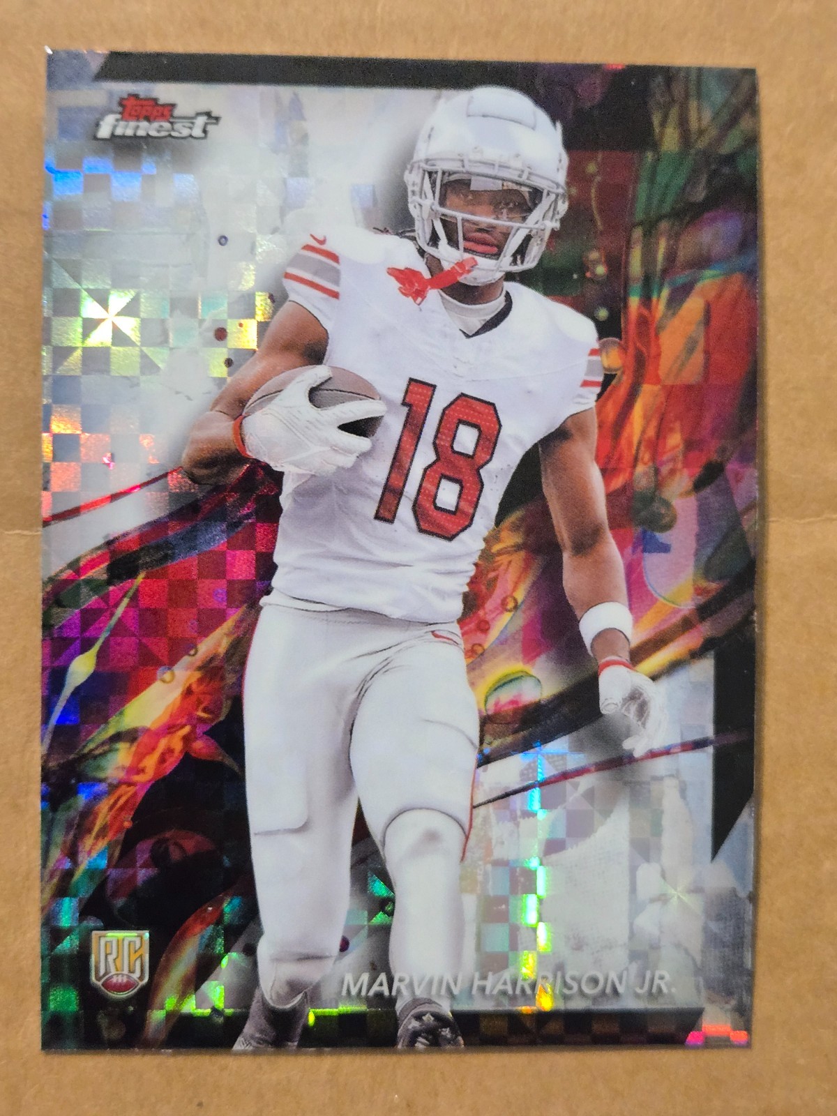 2024 Topps Finest MARVIN HARRISON JR ROOKIE CARD # 89  XFRACTOR