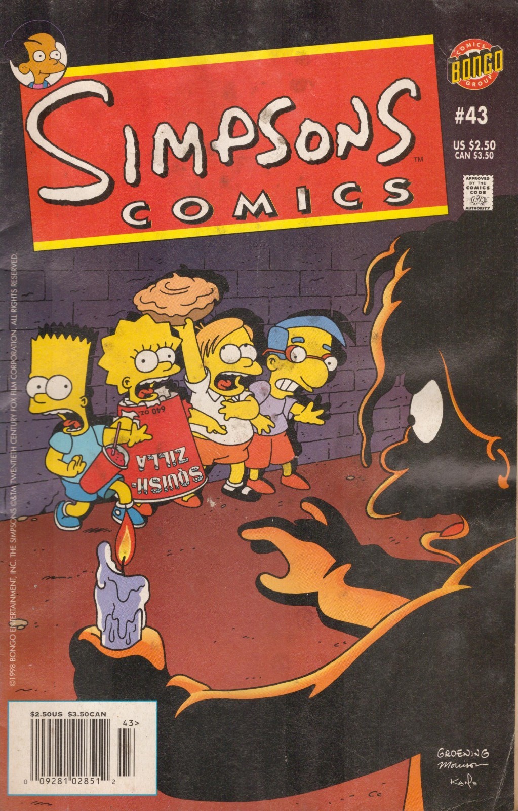 51523: BONGO COMICS SIMPSONS COMICS #43 grado G