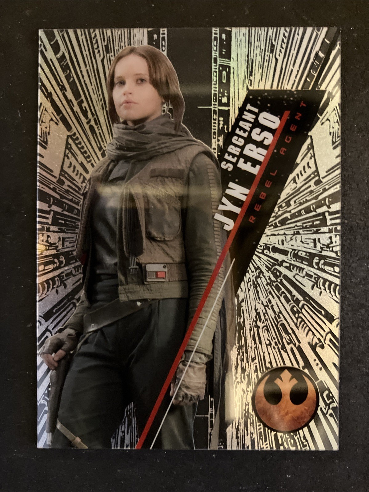 STAR WARS 2016 TOPPS HIGH TEK BASE SW-9 SERGEANT JYN ERSO FORM 1 PATTERN 3