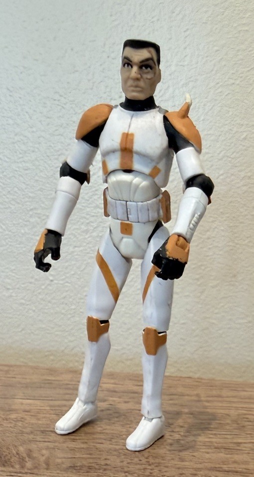 FIGURINA STAR WARS CLONE TROOPER COMMANDER CODY 3,75" 2008 hasbro CLONE WARS