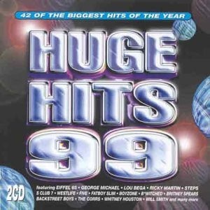 Various Artists Huge Hits 99 (885) 42 Track CD Album plus Picture Sleeve Global 
