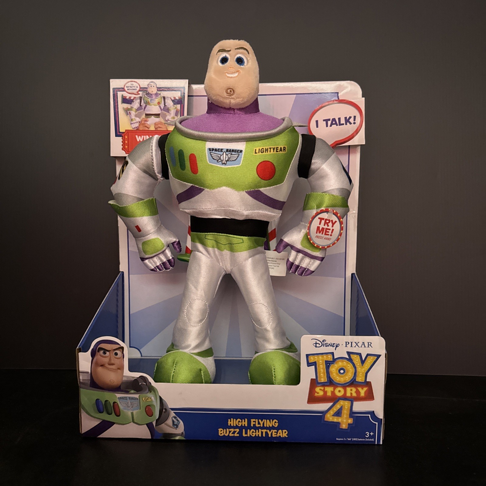 Peluche Disney Pixar's Toy Story 4 funzione Buzz Lightyear ad alta quota