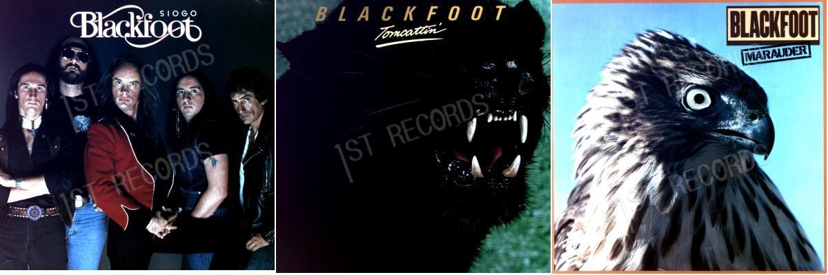 3 x Blackfoot Vinyl LP Sammlung VG/VG+ .