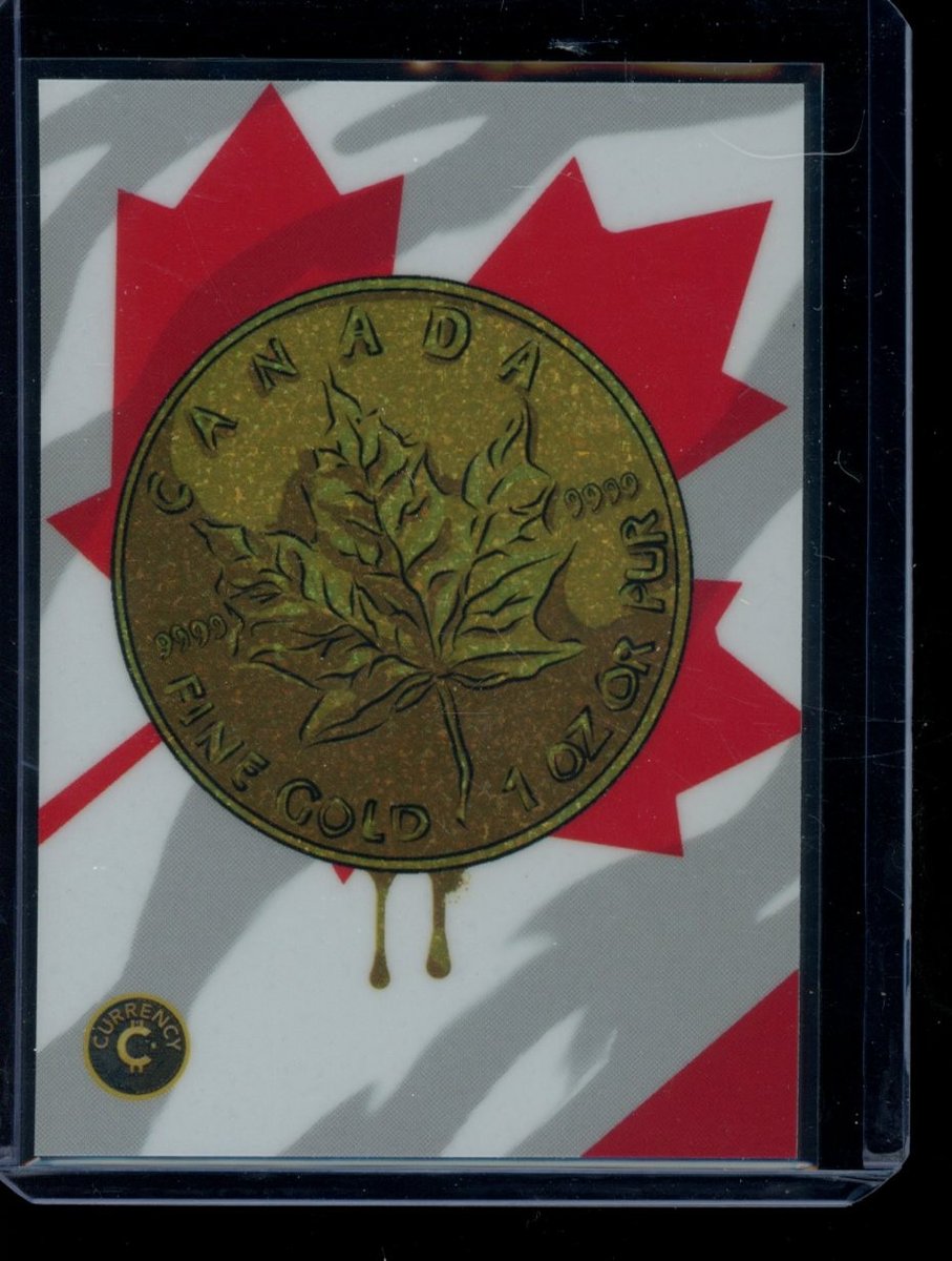 2025 Cardsmiths Currency Series 5 #9 Gold Maple Leaf Crystal Sparkle Holofoil