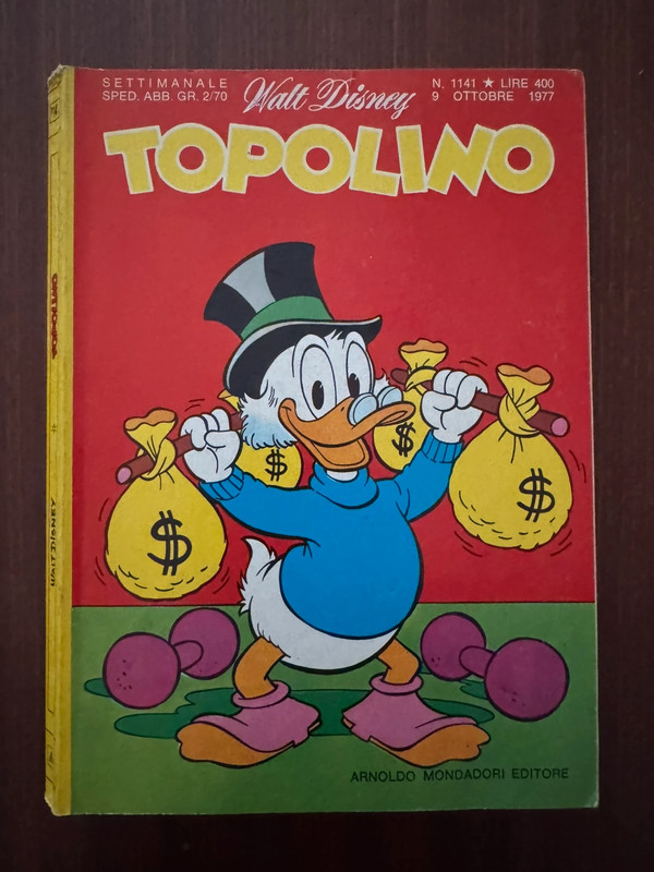 topolino n.1141 del 9 ottobre 1977