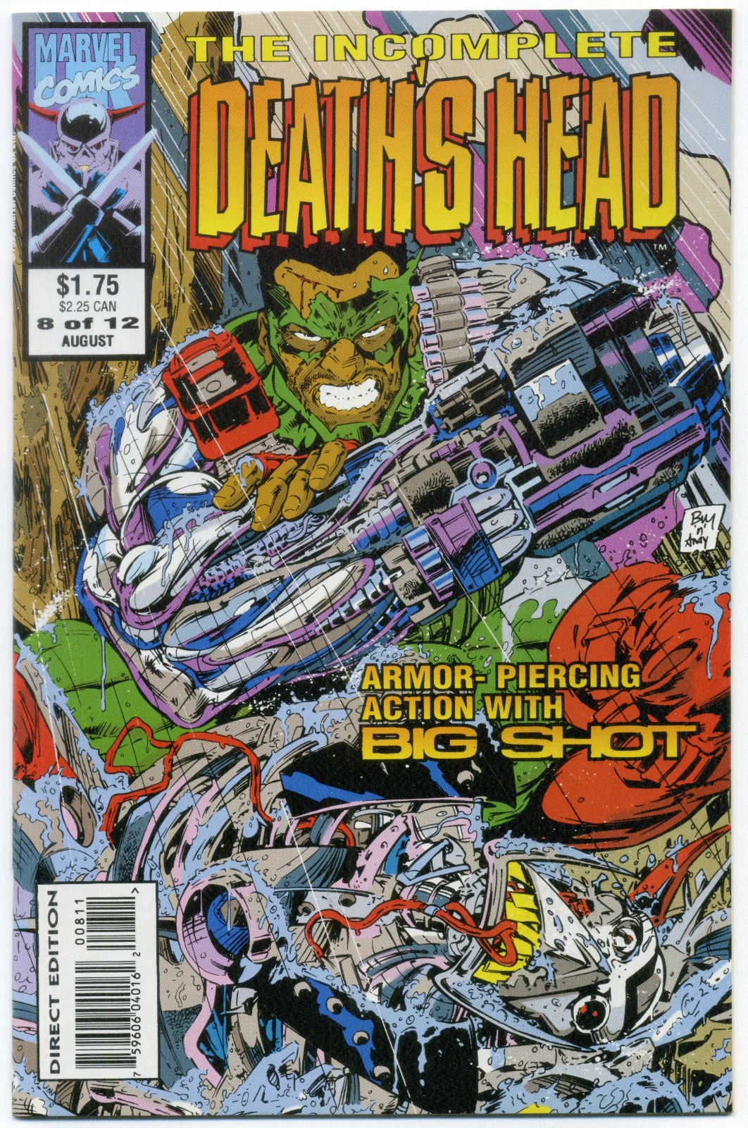 INCOMPLETE DEATH'S HEAD #8, NM/MT 1993 Marvel Comics *