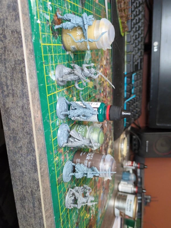 Lot de figurines guerrier japonais