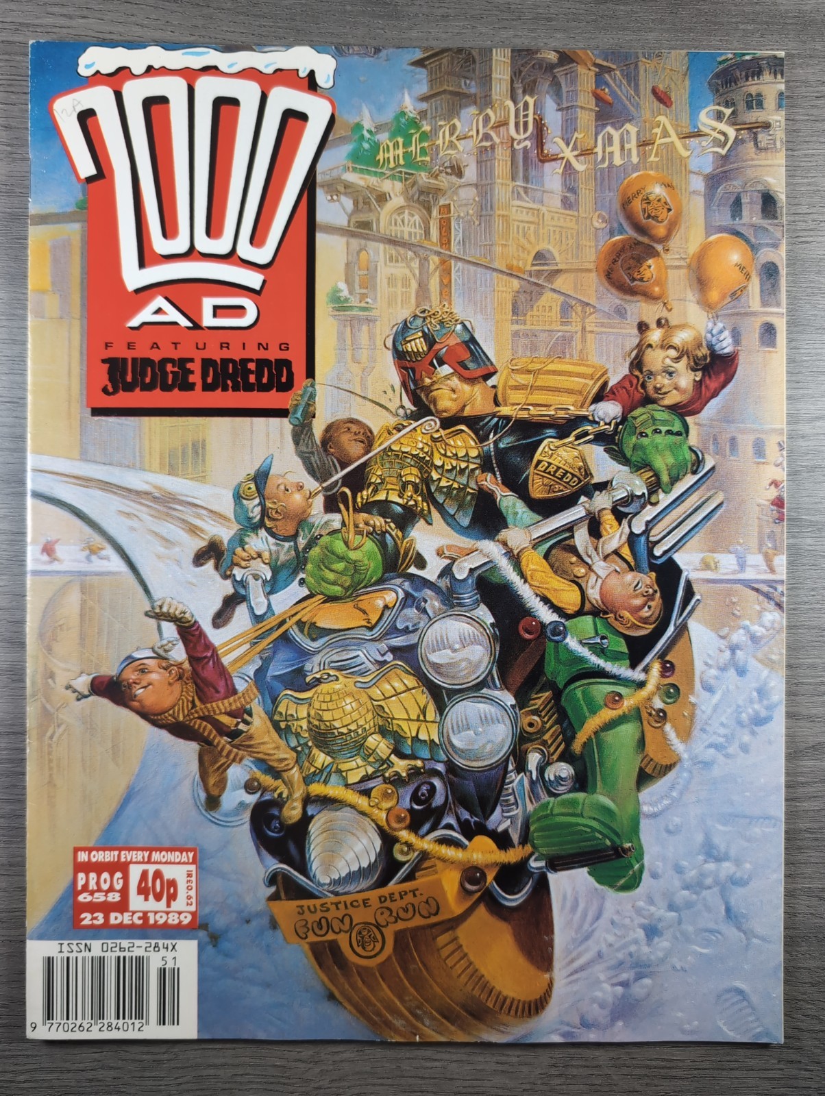 2000AD Prog 658 Featuring Judge Dredd Comic 23rd Dec 1989 Vintage Retro Comic