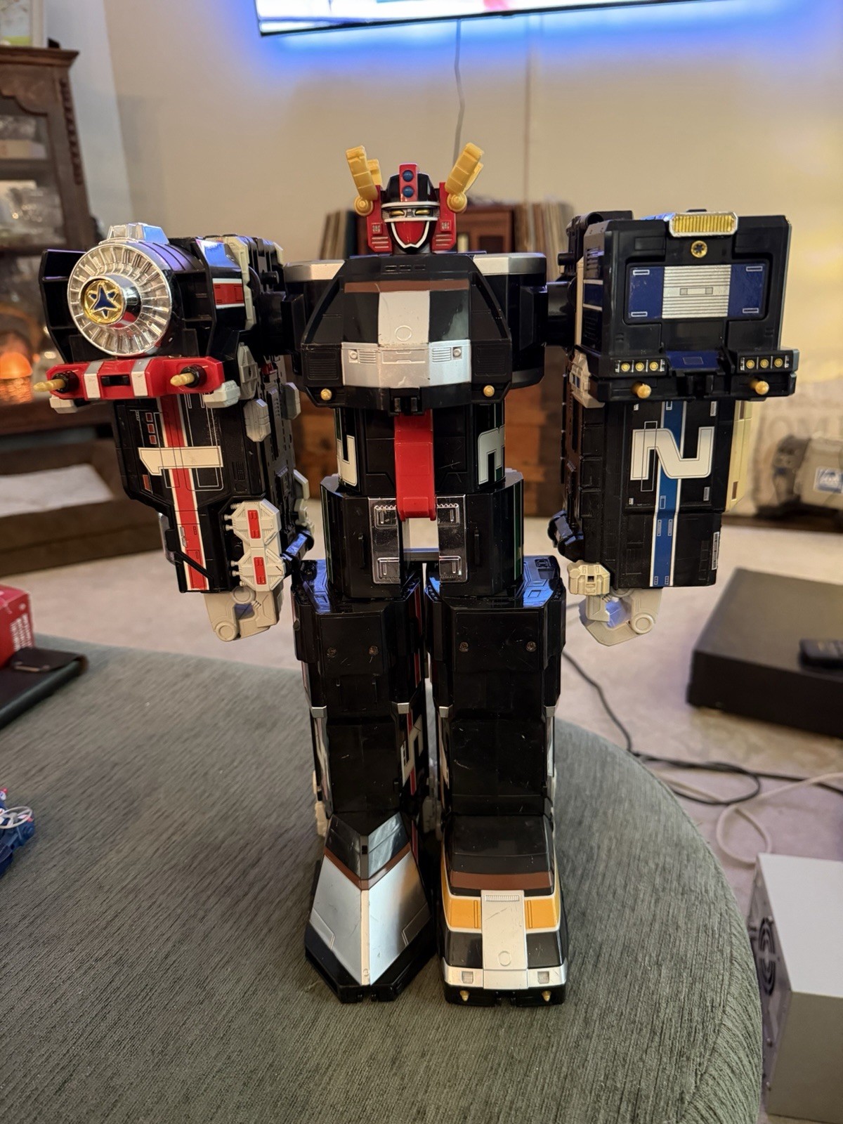 Power Rangers 16" Lightspeed Rescue Supertrain Megazord DX Bandai Completo al 99%