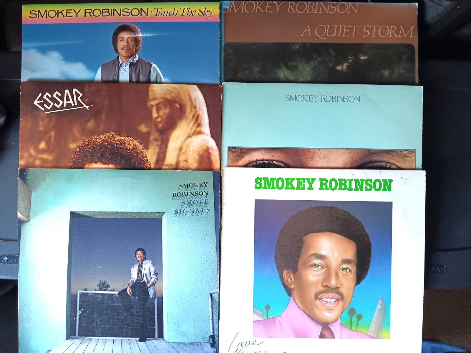 SMOKEY ROBINSON Smoke Signals;Essar;LoveBreeze;Quiet Storm 6 VINYL RECORD LP LOT