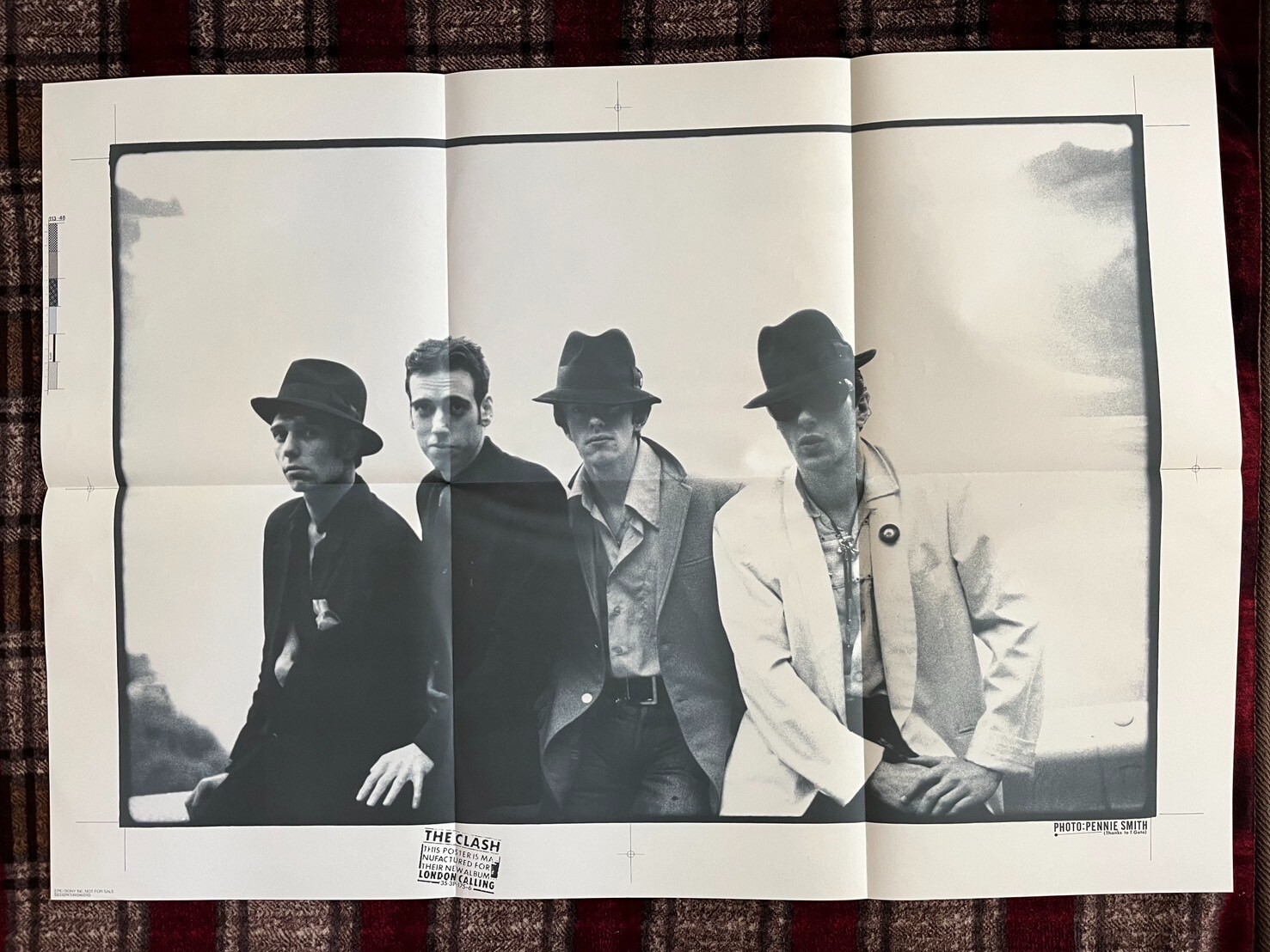 The Clash London Calling Epic 35 3P-175~6 Japan VINYL LP Poster