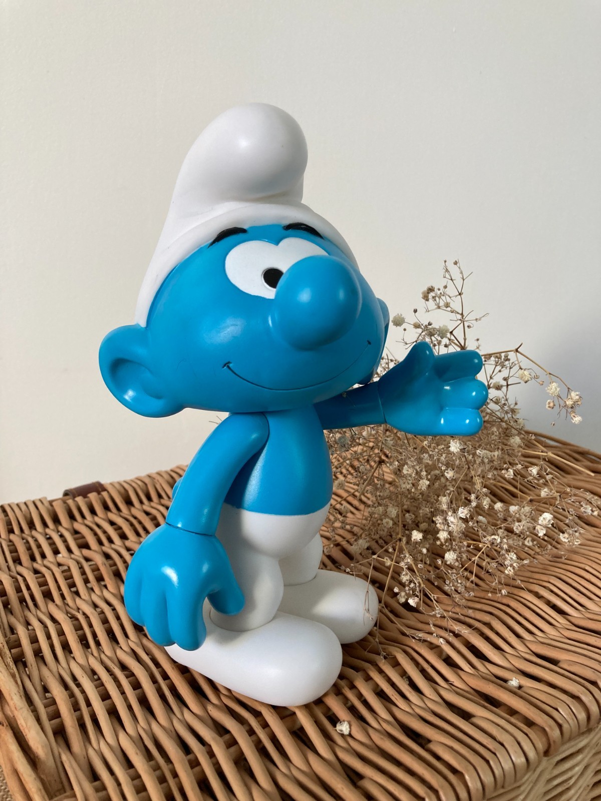 926⚜️ Grande Figurine Schtroumpfs Peyo Année 2013 Hauteur 19 Cm