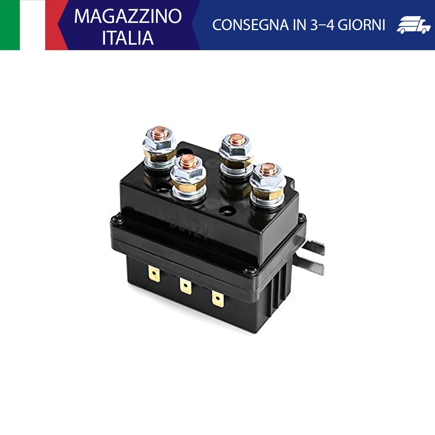 Argano Solenoide Relè Contattore 12V 500A per verricello AUT UTV 8000-15000lb