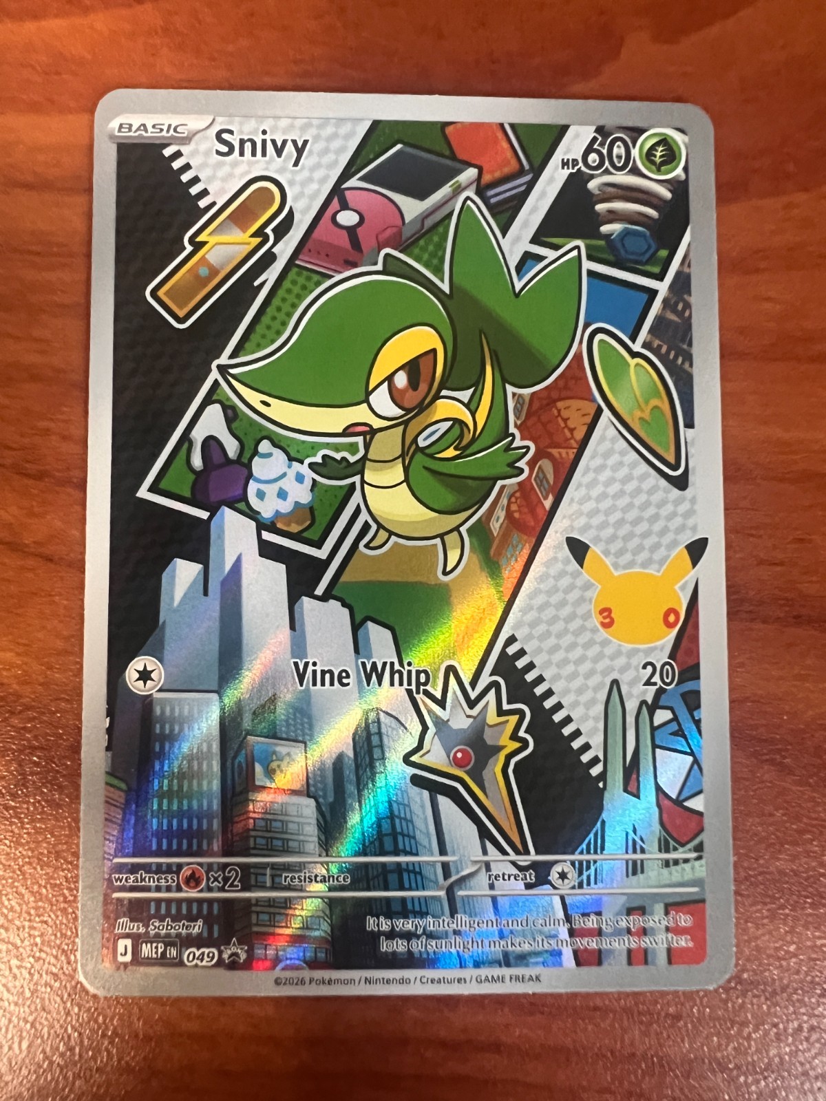 Snivy 049 Collezione Illustrazione Primo Partner Promo Serie 2 Pokemon