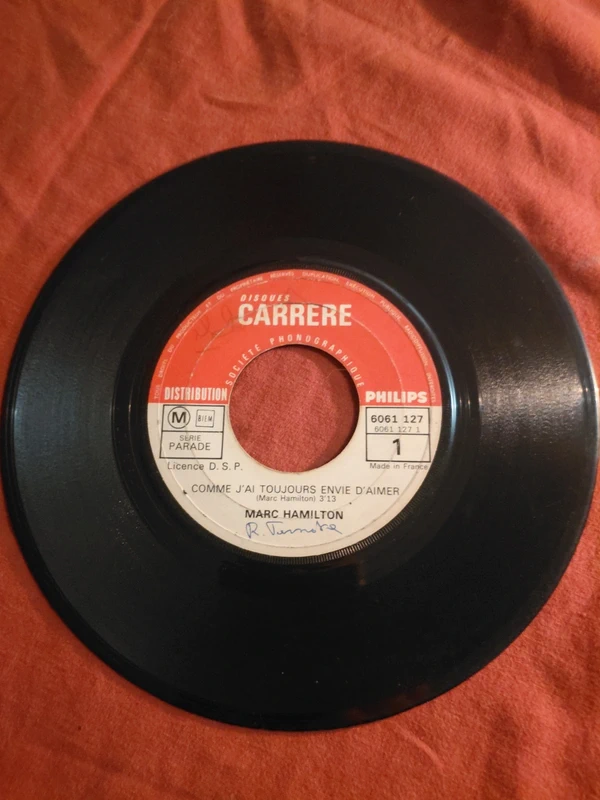 marc hamilton comme jai toujours envie daimer tapis magique 1970 vinyl single 45 tours