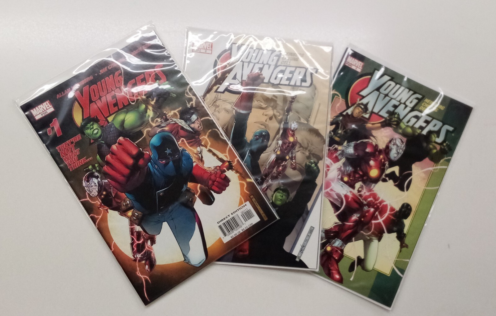 Young Avengers Lotto 1 2 3 - 1° App Kate Bishop Kang Marvel Iron Lad Hulkling CB 