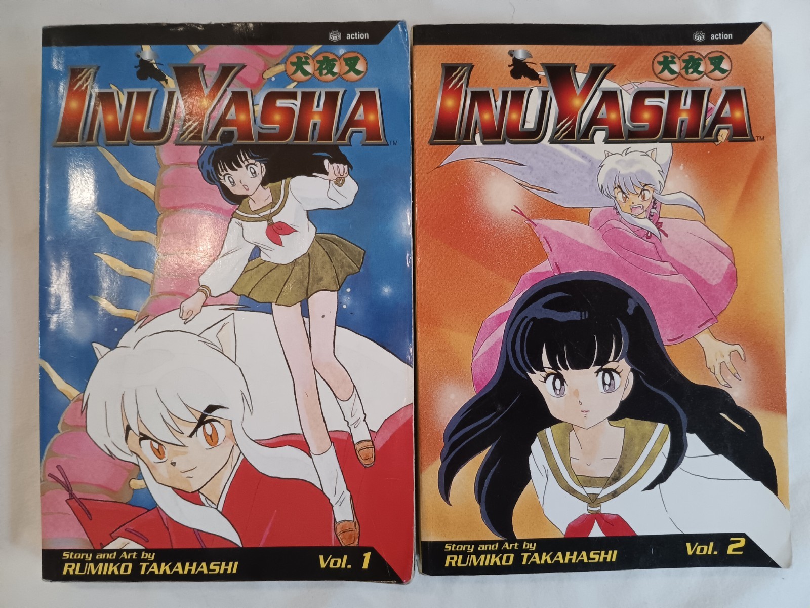 VIZ Media InuYasha Manga Vol 1 & 2 Trade Paperback Lotto di Rumiko Takahashi