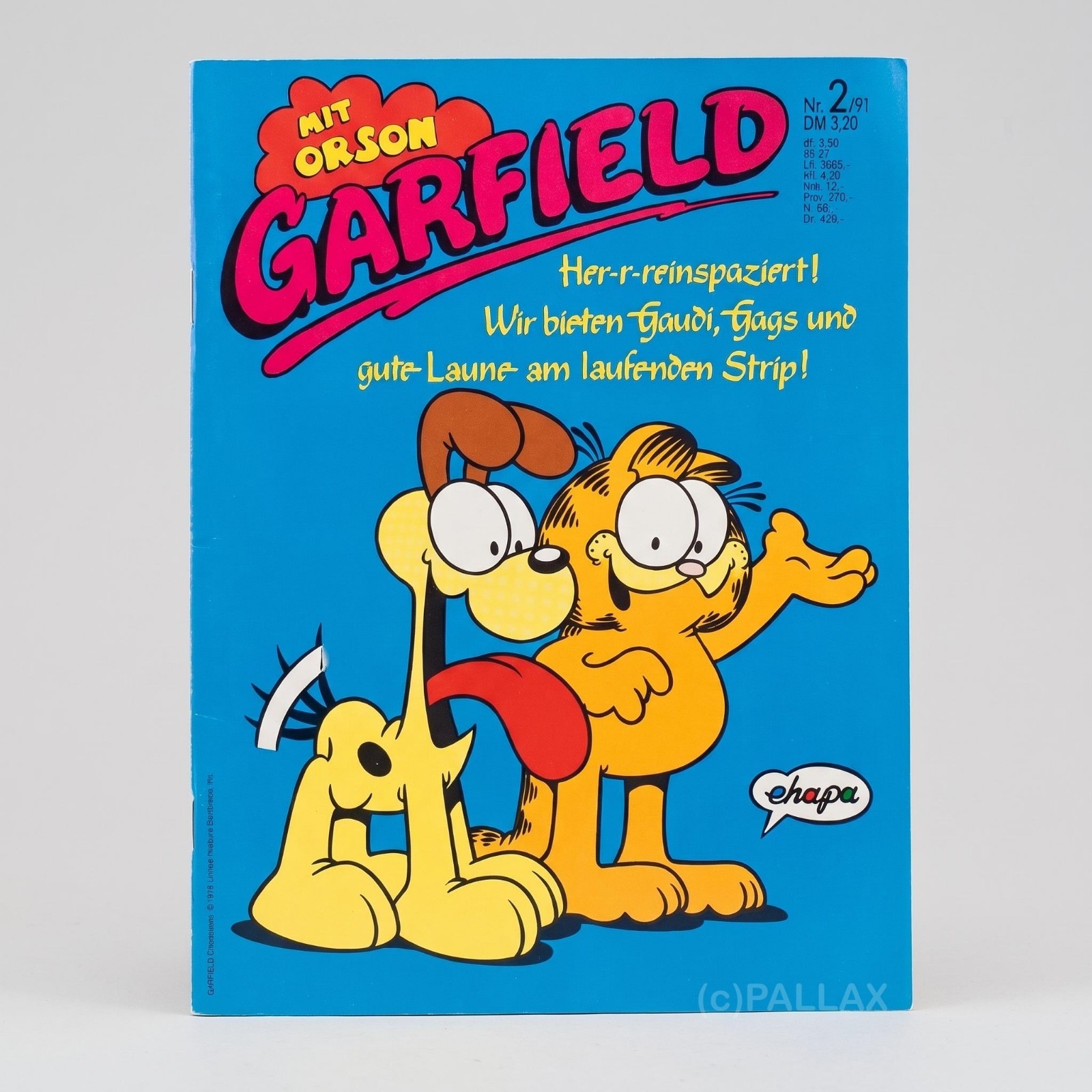 FUMETTO GARFIELD N.2/91 CON POSTER / EHAPA 1991
