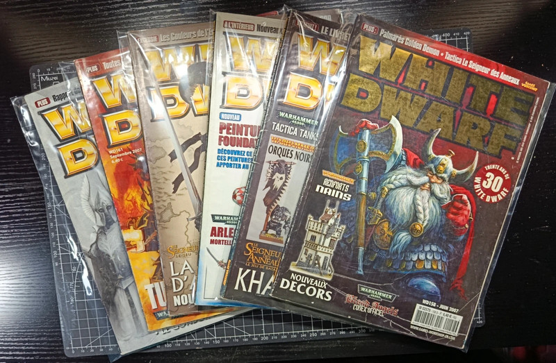 Lote 6 revistas White Dwarf en Francés, años 2007