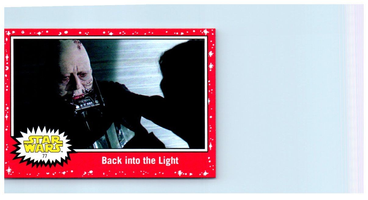 Topps Star Wars Trading Card Ritorno alla Luce #77 Battaglia di Luce e Oscurità