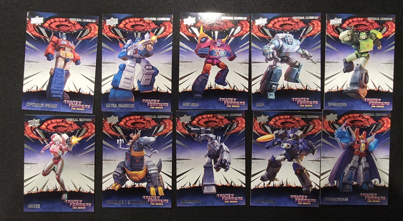 Upper Deck Transformers il film 40° set base 10 carte
